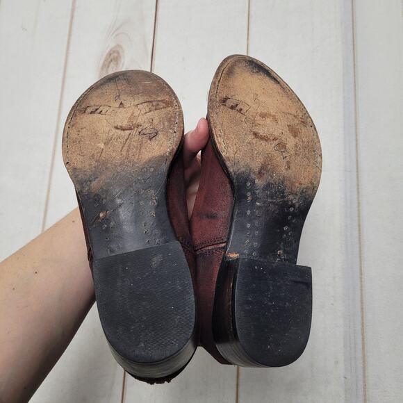 Freebird Burgundy Ankle Boots - Picture 6 of 10